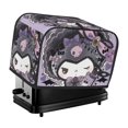 thumbnail image 1 of Funda para tostadora Kuromi de 2 rebanadas, funda protectora contra el polvo y las huellas dactilares, de poliéster, fundas para pequeños electrodomésticos de cocina, 1 of 6