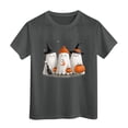 thumbnail image 6 of xaweyi Casual Crew Neck Short Sleeve Tee For Girls Halloween Ghost Pumpkin Cute Cartoon Tshirt, 6 of 6