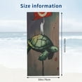 thumbnail image 3 of PHYHOO Sea Turtle ,Sand Free Microfiber Beach Blanket, Quick Dry Absorbent Bath Towels for Swimming Pool, Camping, Picnic, Yoga Gym Sports 30x60in, 3 of 8