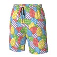 thumbnail image 4 of Zufioo Colorful Easter eggs for Men's Casual Beach Shorts, Sports Fitness Quick-drying Drawstring Shorts with Pockets for Home Wear-XX-Large, 4 of 6