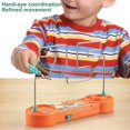 thumbnail image 2 of Bump Toy Electric Don't the Wire Game Juego clásico de rompecabezas de mesa Juguetes retro para reuniones familiares Naranja, 2 of 5