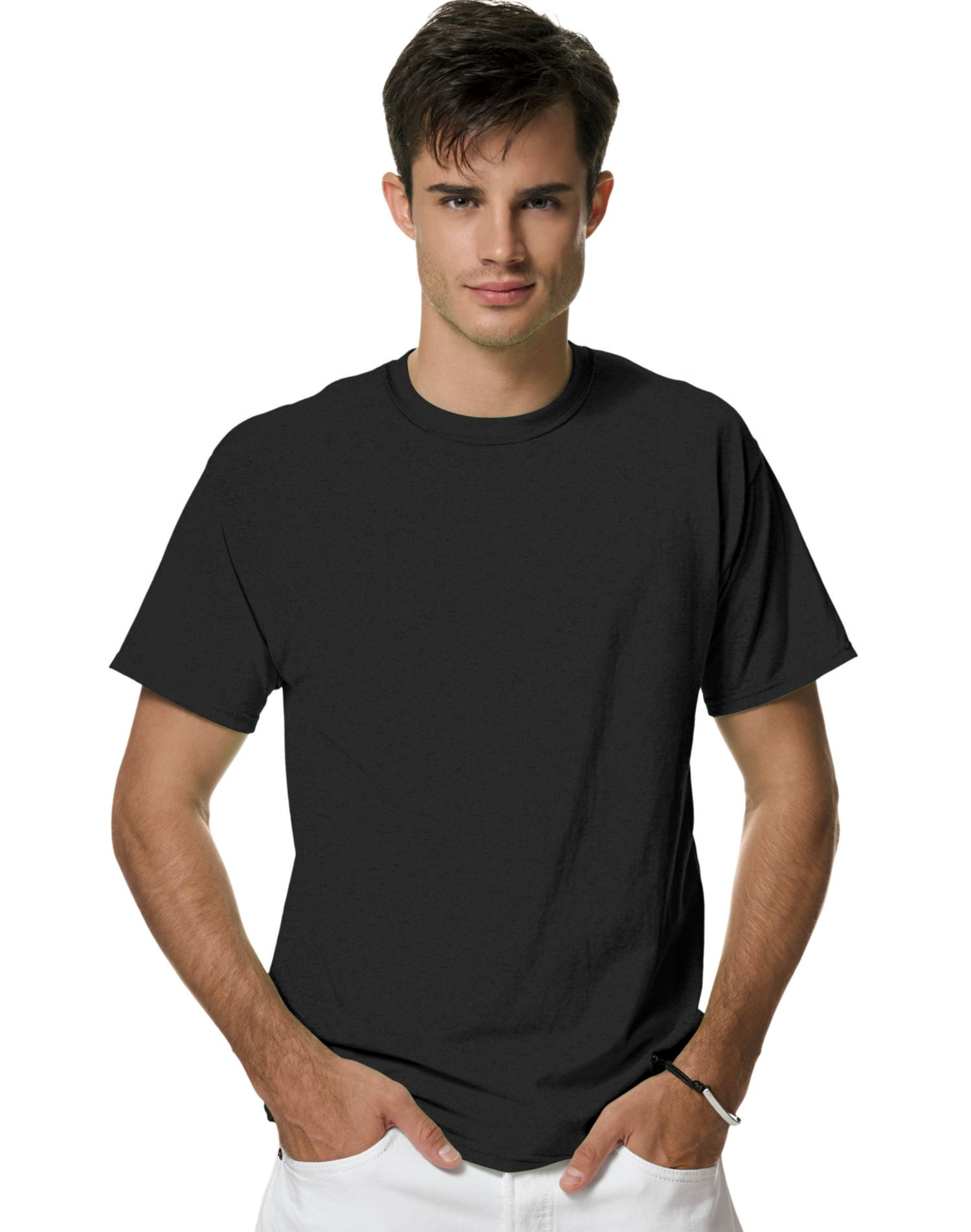 Hanes Adult X-Temp Unisex Performance T-Shirt, L, Black