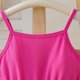 thumbnail image 5 of Vestido de Fiesta de las Niñas Color Sólido Suspender Malla Superposición con Cinturón Casual Fluy A-Line para Niños Fotos de Vacaciones Primavera Verano, 5 of 9