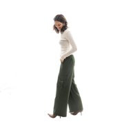 Cargo Pocket Wide Leg Trouser