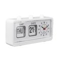 thumbnail image 2 of 1 Pc Time Clock Home Use Simple Rectangle Clock Manual Control Date Week Clock, 2 of 2