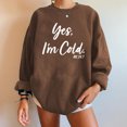 thumbnail image 4 of Nouveau Womens Tops 2023 Imprimé Ample Col Rond Manches Longues Polaire Décontractée Coupe Oversize Pull-Over for Women, 4 of 8