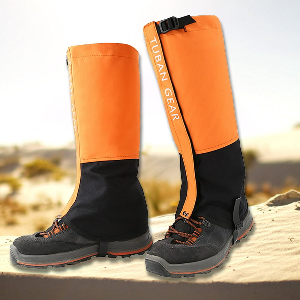 Leg Gaiters Waterproof Adjustable -Tear Snow Boot Gaiters for Outdoor ...