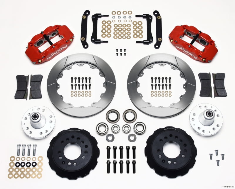 Wilwood Narrow Superlite 6R Front Hub Kit 14.00in Red 79-81 Camaro