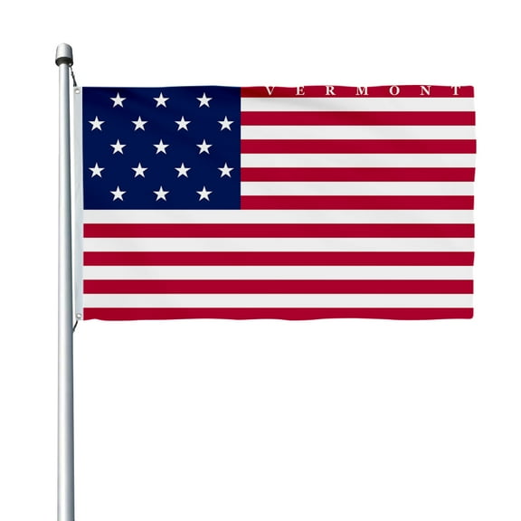 Aihccy Vermont (1804–1837)  Flag with Brass Grommets Size - 3x5Ft