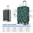 thumbnail image 4 of Yiaed skull black cats in mexican Print Travel Luggage Cover Suitcase Protector Covers Elastic Luggage Anti-scratch(No luggage included）-X-Large, 4 of 7