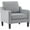 Light Gray, variant on VINGLI Mid Century Modern Chenille Comfy Armchair, Creamy White