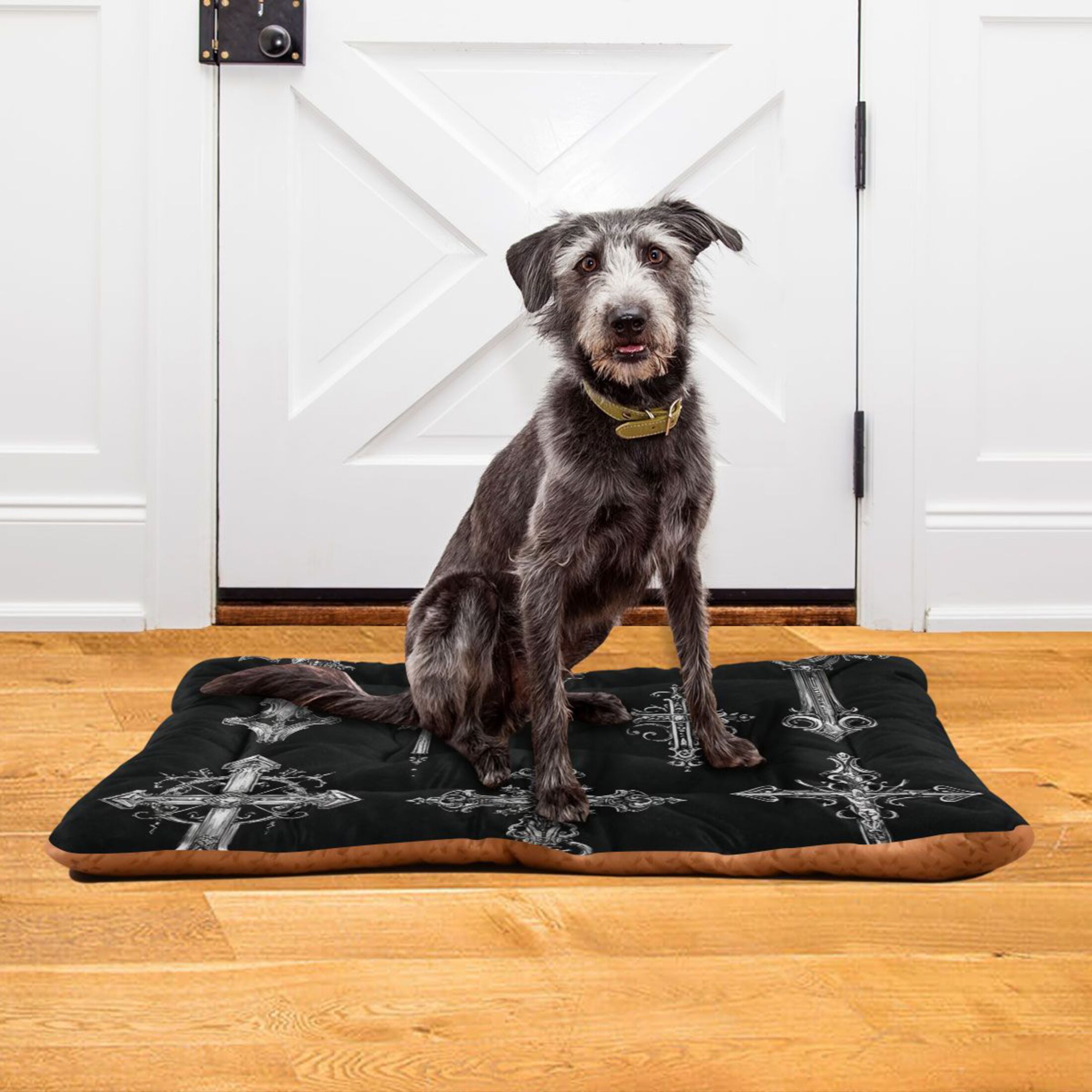 Cozy Mat Pet Bed Indoor Outdoor Warm Soft For Cat Dog Puppy(S/M) The Cross Designs