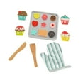 thumbnail image 2 of Runquan Wooden Play Food Set Fine Motor Skill Wood Toy Baking Set for Kids Party Toy, 2 of 8