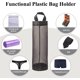 thumbnail image 5 of Dispensador de bolsas de plástico portátil dispensador de bolsas de compras malla colgante dispensador de almacenamiento para bolsas negro 2 unidades, 5 of 8