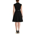 thumbnail image 3 of INSPIRE CHIC Work Dress for Women's Fit and Flare 2024 Cap Sleeve Business Dresses XS Black, 3 of 6