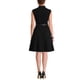 thumbnail image 3 of Vestido de trabajo INSPIRE CHIC para mujer, corte acampanado, vestido de negocios de manga corta 2024, 2XL, negro, 3 of 6