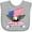 AC-Heather Grey, variant on Inktastic American Flag Made in the USA with Bald Eagle Boys or Girls Baby Bib