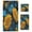 Blue Leaves and Sunflowers, variant on 3 Piece Bath Towels Set Bath Towel, Hand Towel and Face Towel for Bathroom, Gym, Hotel Vibrant and Colorful Graffiti Patterns