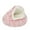 A004- Pink, variant on Enclosed Cat Cave Bed, Cave Cat Bed For Indoor Cats, 16 In Long Shag Faux Faux Fur, Cozy Pet Nest, Warm Plush Lining, Mint White Shell Shape, 1 Pc, Cat Houses For Indoor Cats