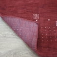 thumbnail image 6 of Rugsotic Carpets Hand Knotted Wool Area Rug 4'x6' Red Contemporary Rectangle Indoor Rug for Living Room, Bedroom Antimicrobial L00504, 6 of 10