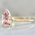 thumbnail image 2 of Peach Morganite Ring Gifts For Her Woman Gifts Ring 925 Sterling Silver Handmade Gifts Bridal Gifts Ring Promise Ring, 2 of 2