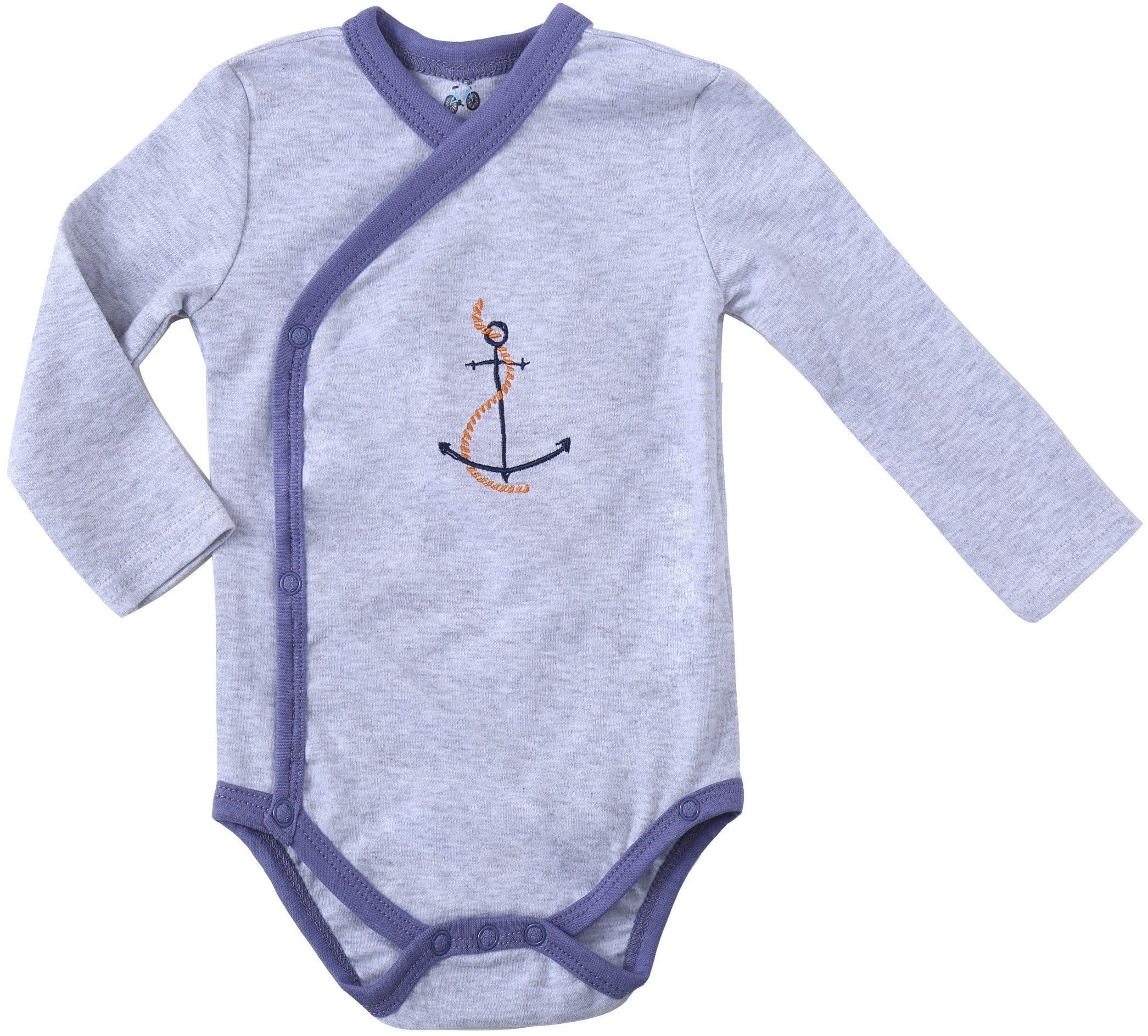 Asher Olivia Clothes Baby Kimono Side Snap Onesies Boy Long Sleeve Bodysuit Blue Walmart Com Walmart Com