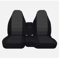 thumbnail image 7 of Seat Covers for FORD RANGER 1991-1997 XLT – Front Pair (Black/Charcoal), 7 of 7
