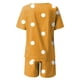 thumbnail image 5 of Puntoco Mujeres Casual Verano Cuello Redondo Impreso Manga Corta Tops y Pantalones Cortos Dos Conjuntos Traje Liquidación Puntoco Puntoco-5848, 5 of 5