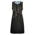 thumbnail image 4 of Moda mujer Casual Sexy vestidos estampados verano sin mangas Poackets Mini vestido Fridja  hj2244, 4 of 4