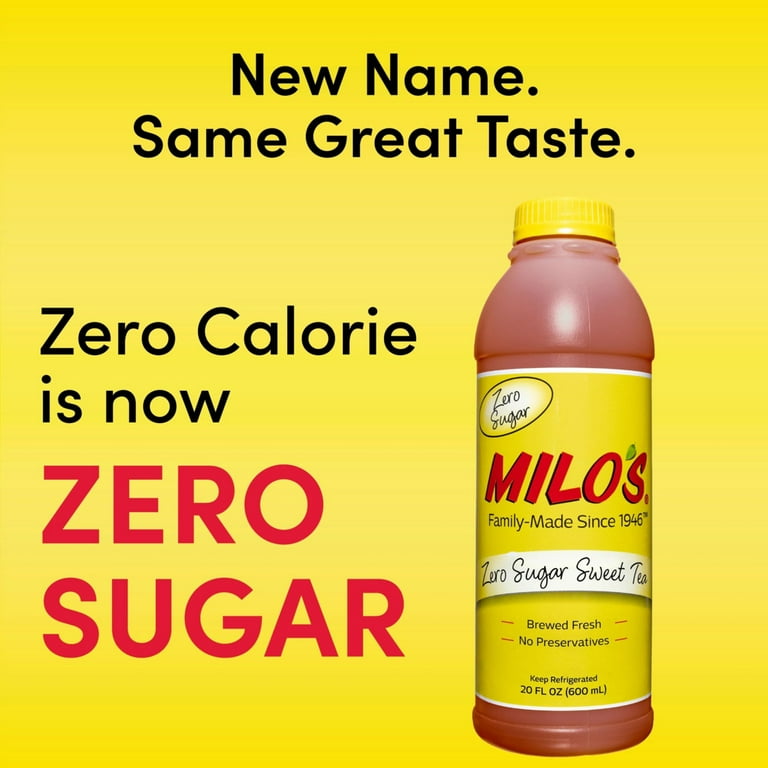 4 pack) Milo's Zero Sugar Sweet Tea - 20 fl oz - Walmart.com