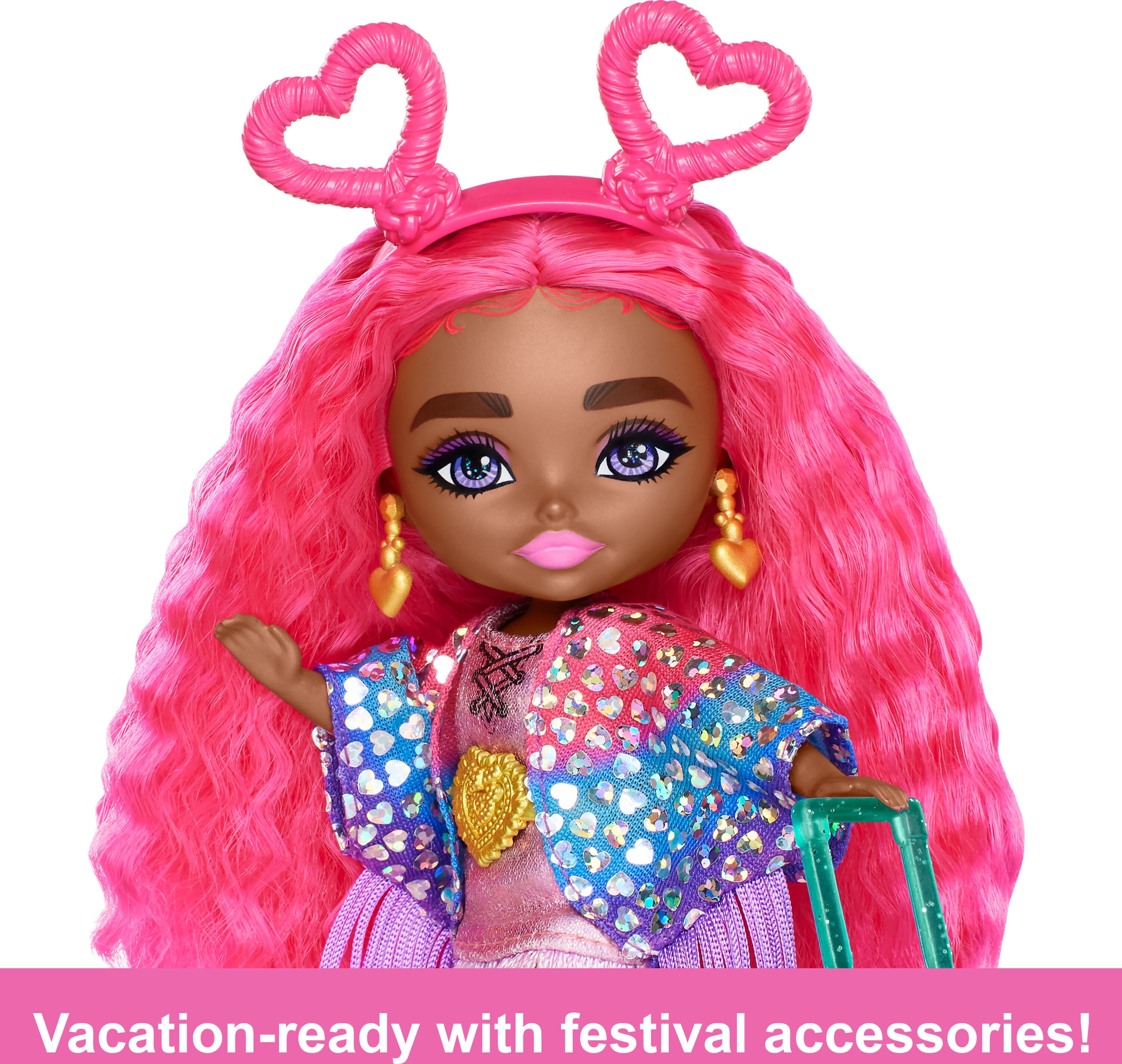 Barbie Extra Minis Travel Doll with Desert Fashion, Barbie Extra Fly