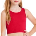 thumbnail image 3 of KyCheLot Girls Crew Neck Tank Tops Backless Solid Color Sleeveless Short Clothes Fitted Racerback Tank Tops, 3 of 7