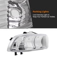 thumbnail image 7 of Spec-D Tuning Chrome Housing Clear Lens Headlights Blazer Compatible with 1998-2004 Chevy S10 Blazer 1998-2004 L+R Pair Head Light Lamp Assembly, 7 of 7