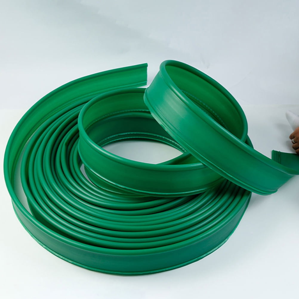 TABLZONE Green Plastic Garden Edging Fence for Lawn Borders, Yard Landscaping, Outdoor Garden Decoration and Design
