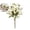 White, variant on 5 Heads Artificial Flower Mini Rose Bouquet Silk Rose Bouquet for Wedding Home Office Floral Decor, 12.5"