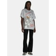 thumbnail image 2 of Tom and Jerry Women's Embroidered Graphic Print T-Shirt, Sizes XXS-XXL, 2 of 5