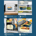 thumbnail image 3 of 2X Bento Box Adult Lunch Box, 1200ML Double Layer Lunch Box with Spoon & Fork High Capacity Food Containers, Leakproof, 3 of 9