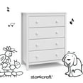 thumbnail image 6 of Storkcraft Alpine 4 Drawer Nursery Dresser, White, 6 of 10