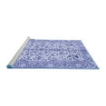 thumbnail image 2 of Ahgly Company Machine Washable Indoor Round Persian Blue Traditional Area Rugs, 7' Round, 2 of 4