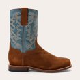 thumbnail image 2 of Men's Stetson Weston Leather Boots Handcrafted Roper Toe Brown, 2 of 7