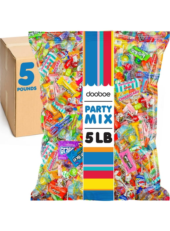 Assorted Candy - Bulk Candies - 5 Pounds - Party Mix Variety Pack - Pinata Assortment - Dooboe