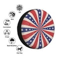 thumbnail image 5 of XMXY Patriotic Retro Burst Stars Spare Tire Cover, Universal Waterproof Cover for Jeep RV Tire Wheel Protection, 15 inch, 5 of 8