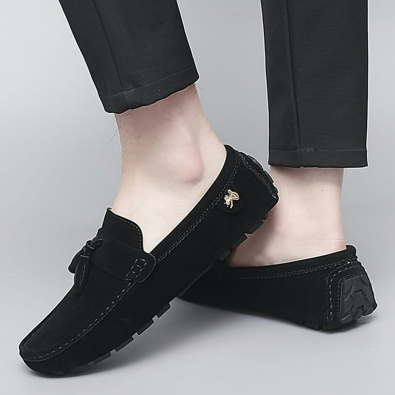 comfortable navy blue dress shoes Men's Real Leather Handmade Navy Blue Oxford Shoes Premium Leather Dress  Shoes