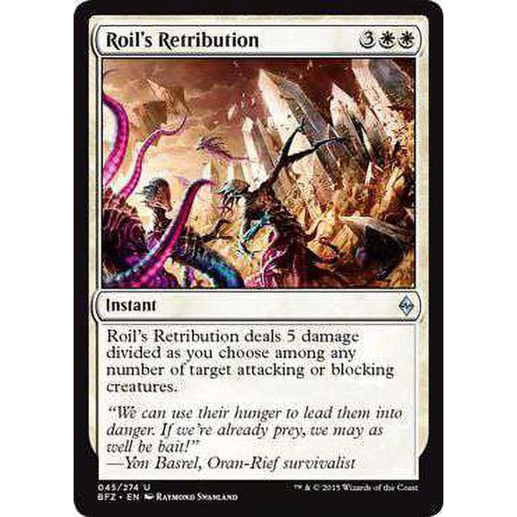 MtG Battle for Zendikar Uncommon Roil's Retribution (Foil) #45