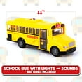 thumbnail image 4 of ArtCreativity Kids School Bus Toy with Lights & Sound for Boys Ages 3+, 4 of 8