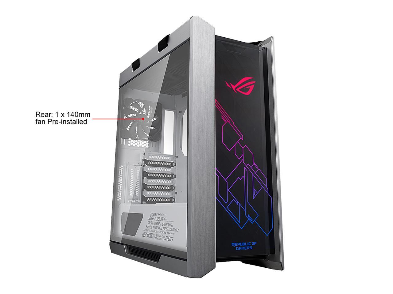 ASUS ROG Strix Helios GX601 White Edition RGB Mid-Tower Computer Case for ATX/ EATX Motherboards with Tempered Glass, Aluminum Frame, GPU Braces, 420mm Radiator Support and Aura Sync - image 2 of 5