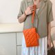 thumbnail image 5 of Bolsa Bolso de mano con remaches a la moda, bolso de noche con cremallera para mujer (naranja) Tmvgtek Para estrenar, 5 of 9