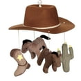 thumbnail image 2 of Lambs & Ivy Country Western Cowboy Hat Musical Baby Crib Mobile Soother Toy, 2 of 6