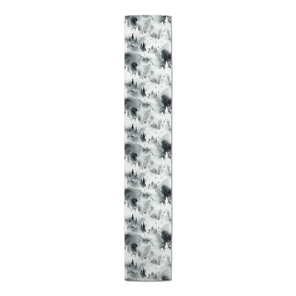 Creative Products Neutral Forest Landscape 16 x 90 Poly Twill Table Runner