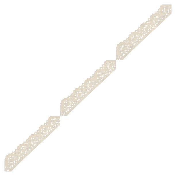 Toystoory 1 rollo de cintas de encaje, accesorio de costura artesanal DIY portátil con estilo exquisito, ajuste de encaje delicado y cómodo Type1 NO1